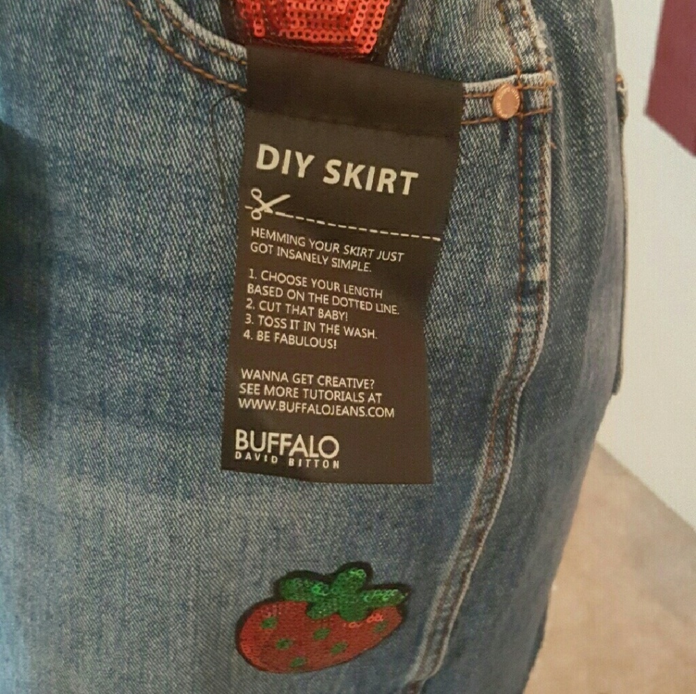 NWT Jean Skirt